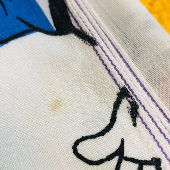 Vintage Sport Goofy TWIN Bed FLAT Top Sheet: Esmond Canada -Walt Disney Bedding - Picture 13 of 13